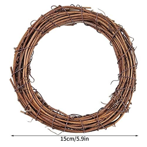 Grapevine Wreath Set,  10 Pieces Natural Vine Branch Wreath Christmas DIY  4
