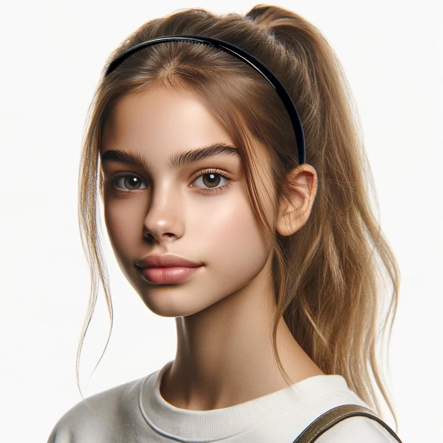 6-Pack Multi-Color Plastic Skinny Headbands with Teeth Comb for Women and Girls 3