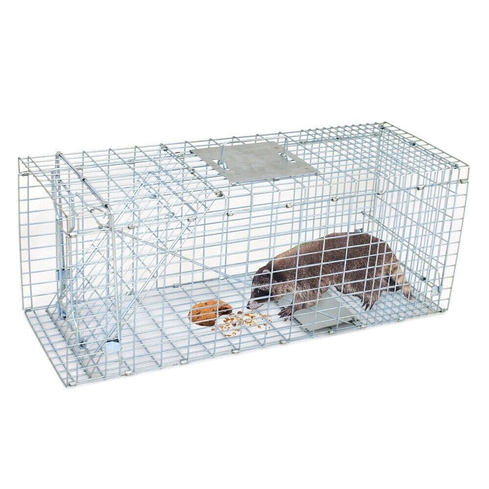 Live Animal Trap Extra Large Rodent Cage Garden Rabbit Raccoon Cat 24"X8"X 7.5" 4