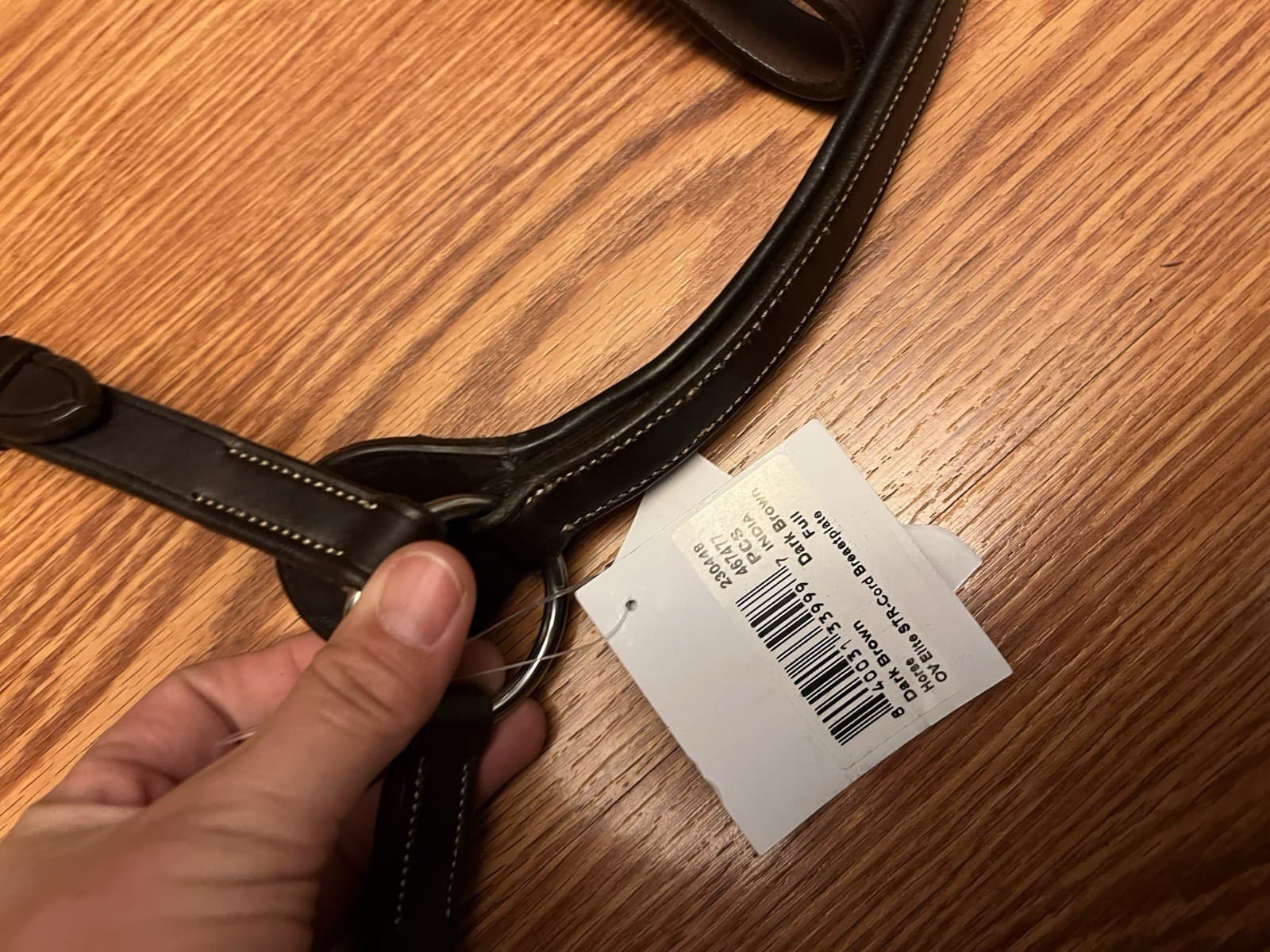 NWT Ovation brown 3 POINT bridge BREASTPLATE W/running 2