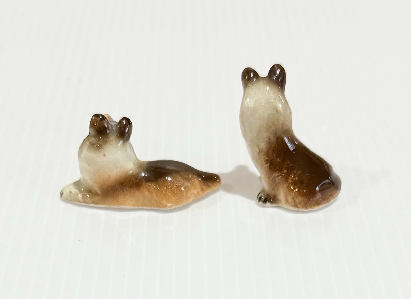 Vintage COLLIE Miniature Porcelain Bone China Dog Family Lot Of 5 4