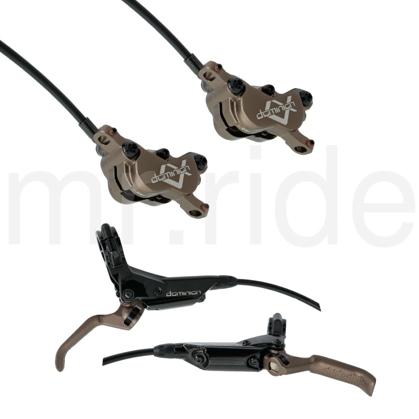 Hayes 4-Piston Dominion A4 Bronze Front+Rear Bike Disc Brake Hydraulic DownHill 2