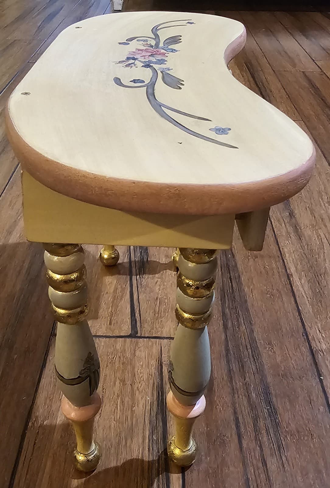 Vintage Rare Katherines Collections Doll Vanity Stool Mirror Desk Handmade New 4