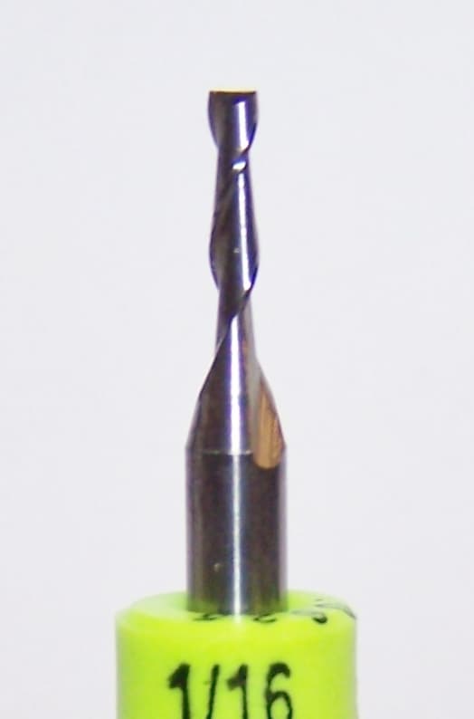 (5) 1/16" (.0625") CARBIDE END MILL 2 FLUTE KYOCERA 1600.0625.250  2