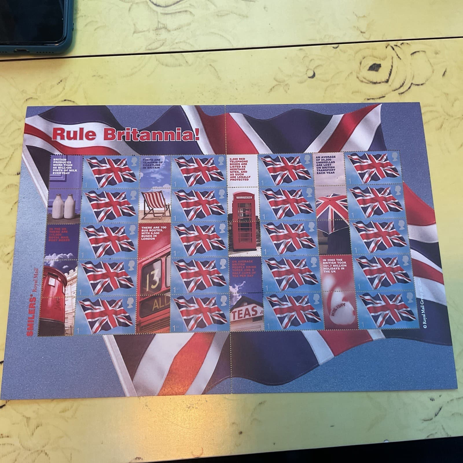 LS20 GB 2004 Rule britannia! Smiler sheet UNMOUNTED MINT/MNH