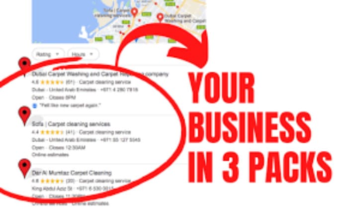 GMB google maps search engine optimisation local seo  management 4