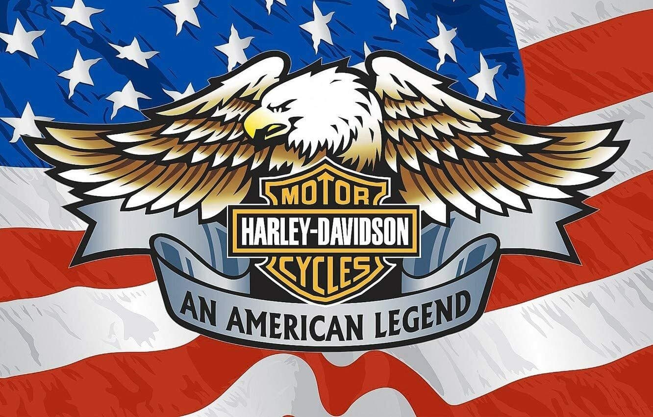 Harley Davidson Motor Cycles An American Legend American Flag NEW 3x5 Foot Flag