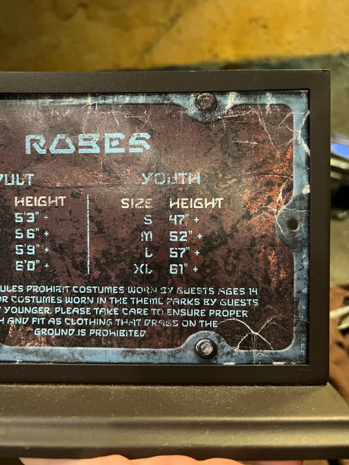 NEW Star Wars Sith Robe Kids Youth XL Black Costume Galaxys Edge Disney Parks 3