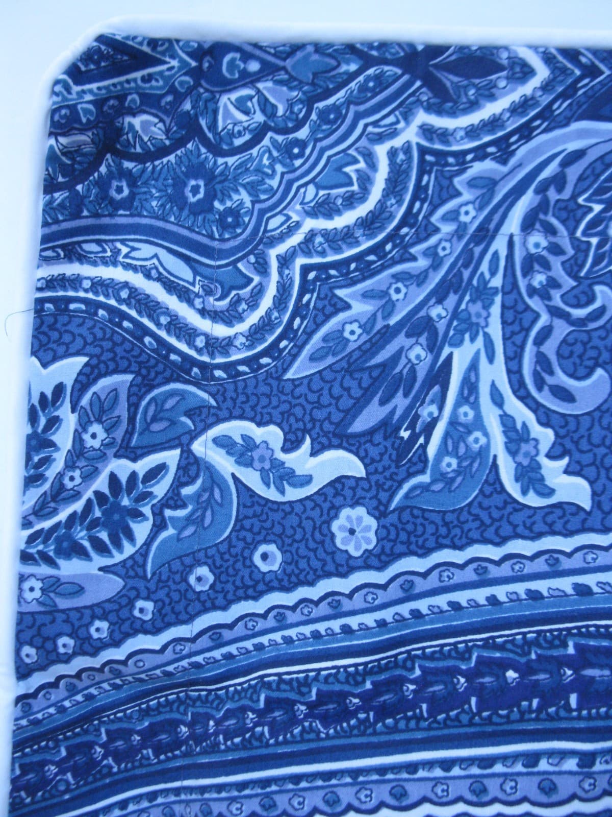 NEW! Vtg Ralph Lauren Blue Putney Paisley Full/Queen 25" x 30" Pillowcase Sham 5