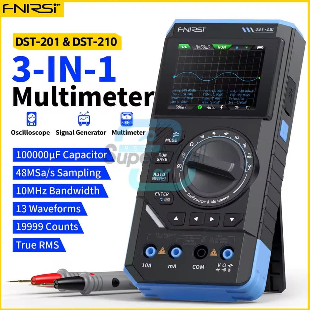 FNIRSI 2C23T 2C53T Digital Oscilloscope Multimeter Function Signal Generator 2