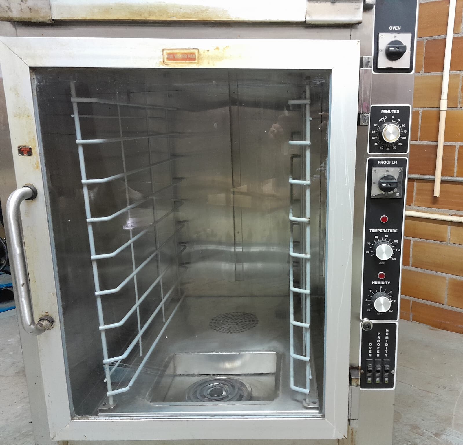 Piper Product Bread Baking Oven with Proofer:  OP-3-BL-208/3 6