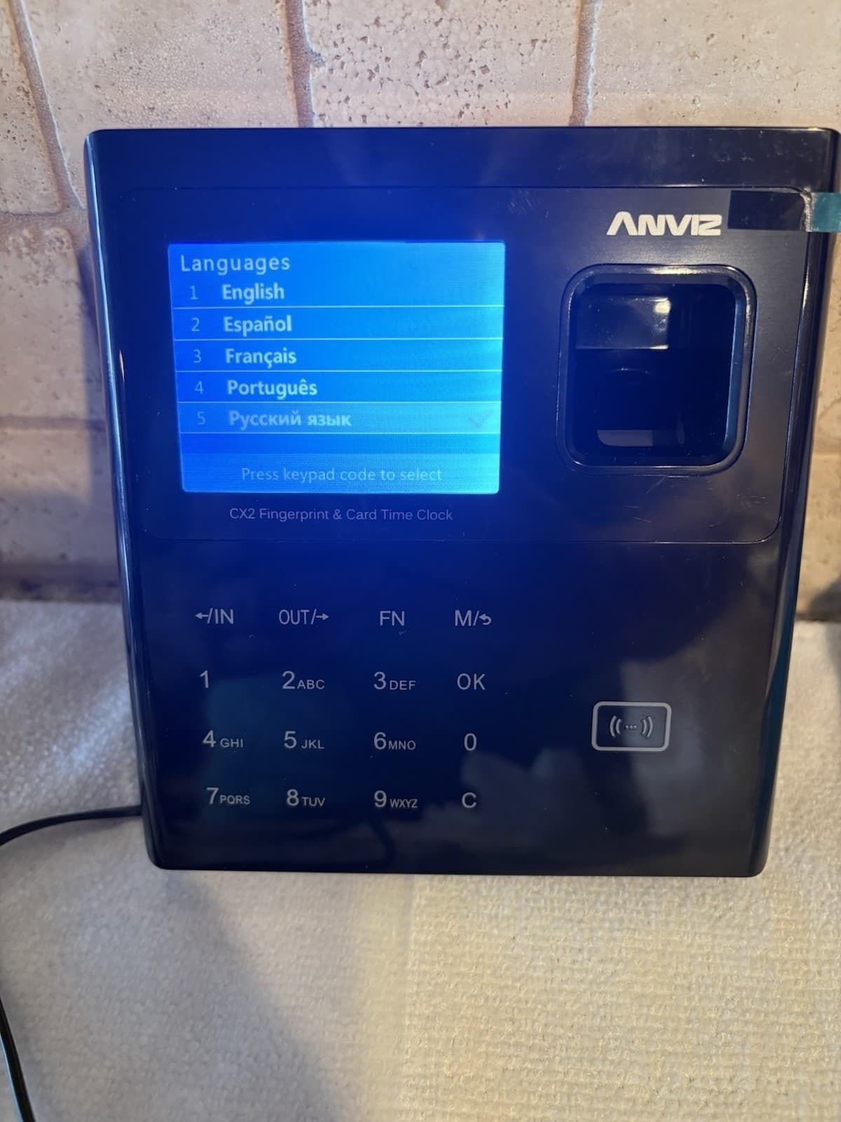 ANVIZ CX2 FINGERPRINT AND CARD BIOMETRIC TIME CLOCK FOR SMALL BUSINESS EMPLOYEES 2