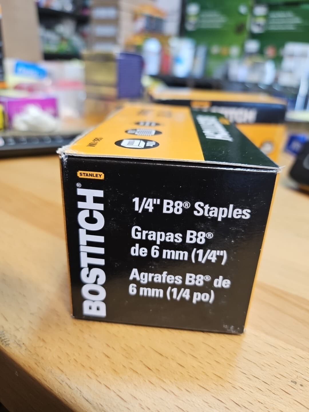 Bostitch B8 PowerCrown Staples 0.25" 10000 Total in 10 Separate 1000 Count Boxes 5