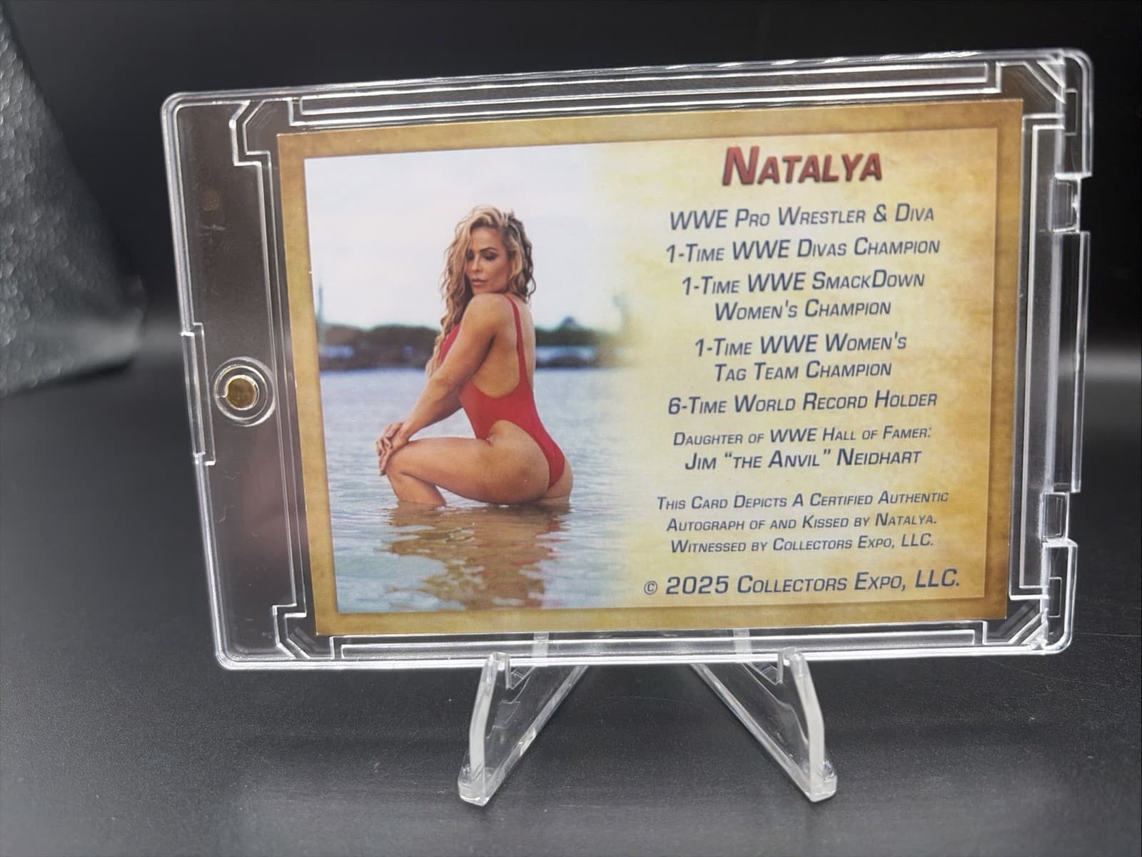 🔥📈Sharp Natalya On Card Kiss & Autograph! WWE Wrestler 2025 Collectors Expo❤️ 2