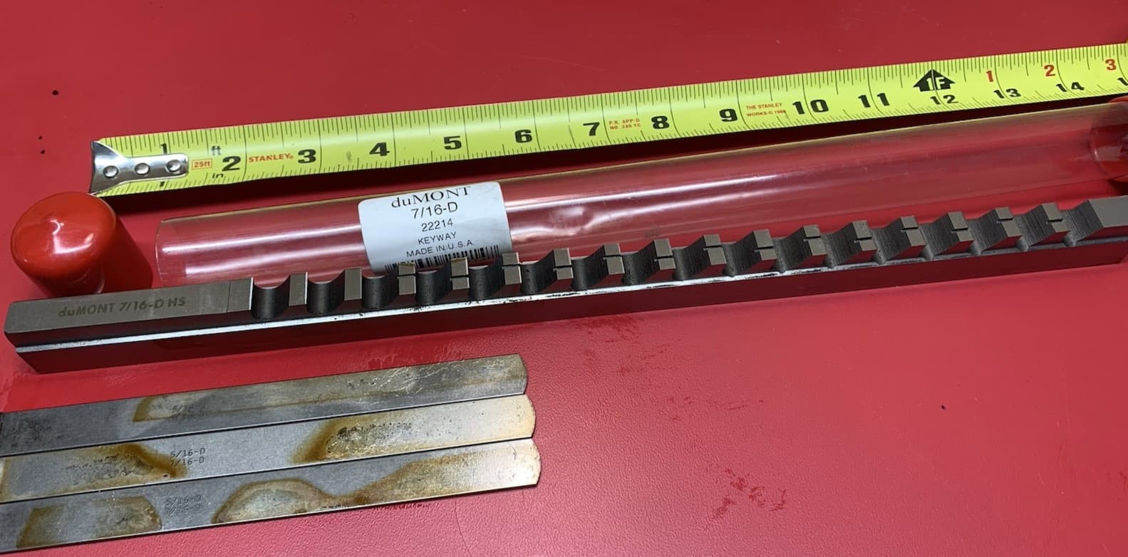 Machinist Tool: duMont 7/16" Keyway Broach (NOS) 7/16-D 22214