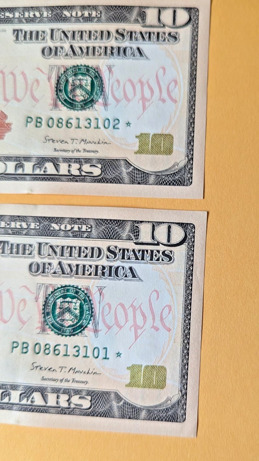 2017A $10 Star Note REP • Uncirculated BEP Fresh • Rare Sequential Bill 10 pcs 3