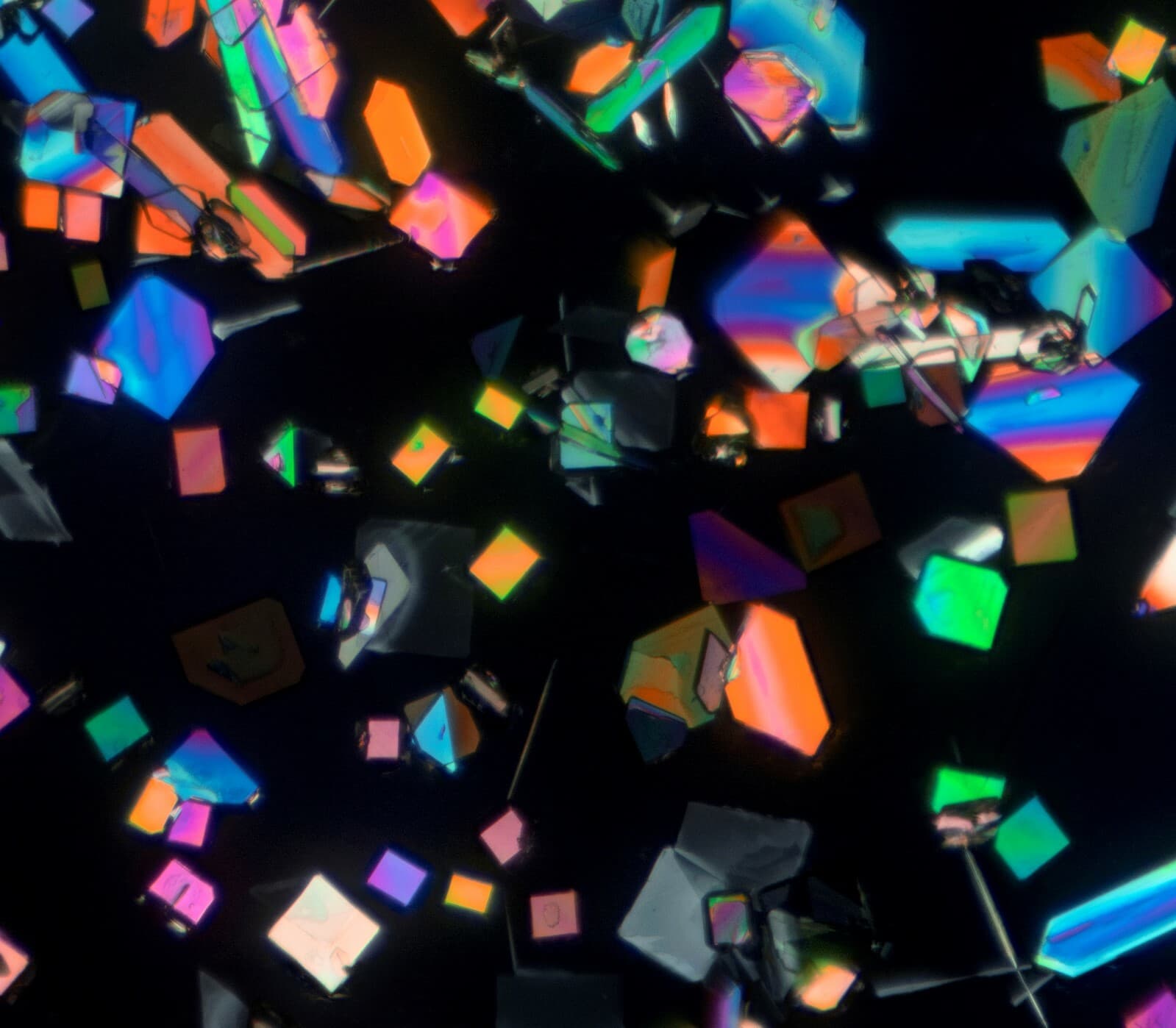 Microscope slide for polarized light  POTASSIUM BITARTRATE 4