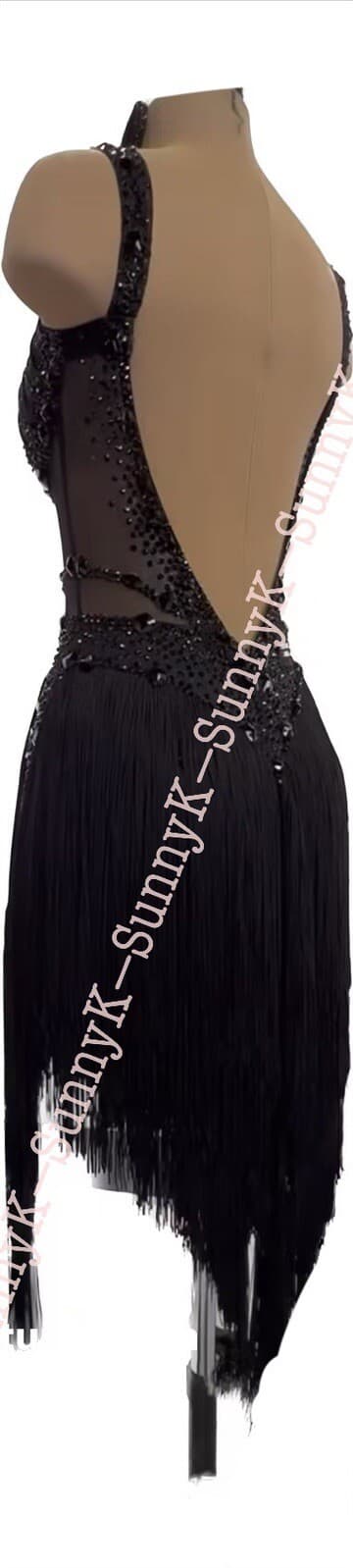 jz Handmade Women Samba Ballroom Swing Salsa Rumba Latin Dance Dress RHYTHM 2