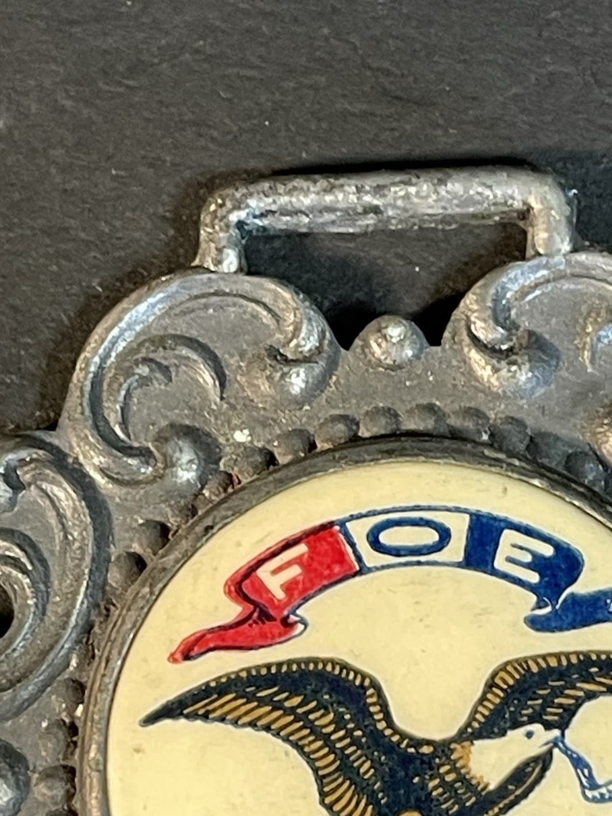 FOE Fraternal Order of Eagles Watch Fob Celluloid & Metal 5