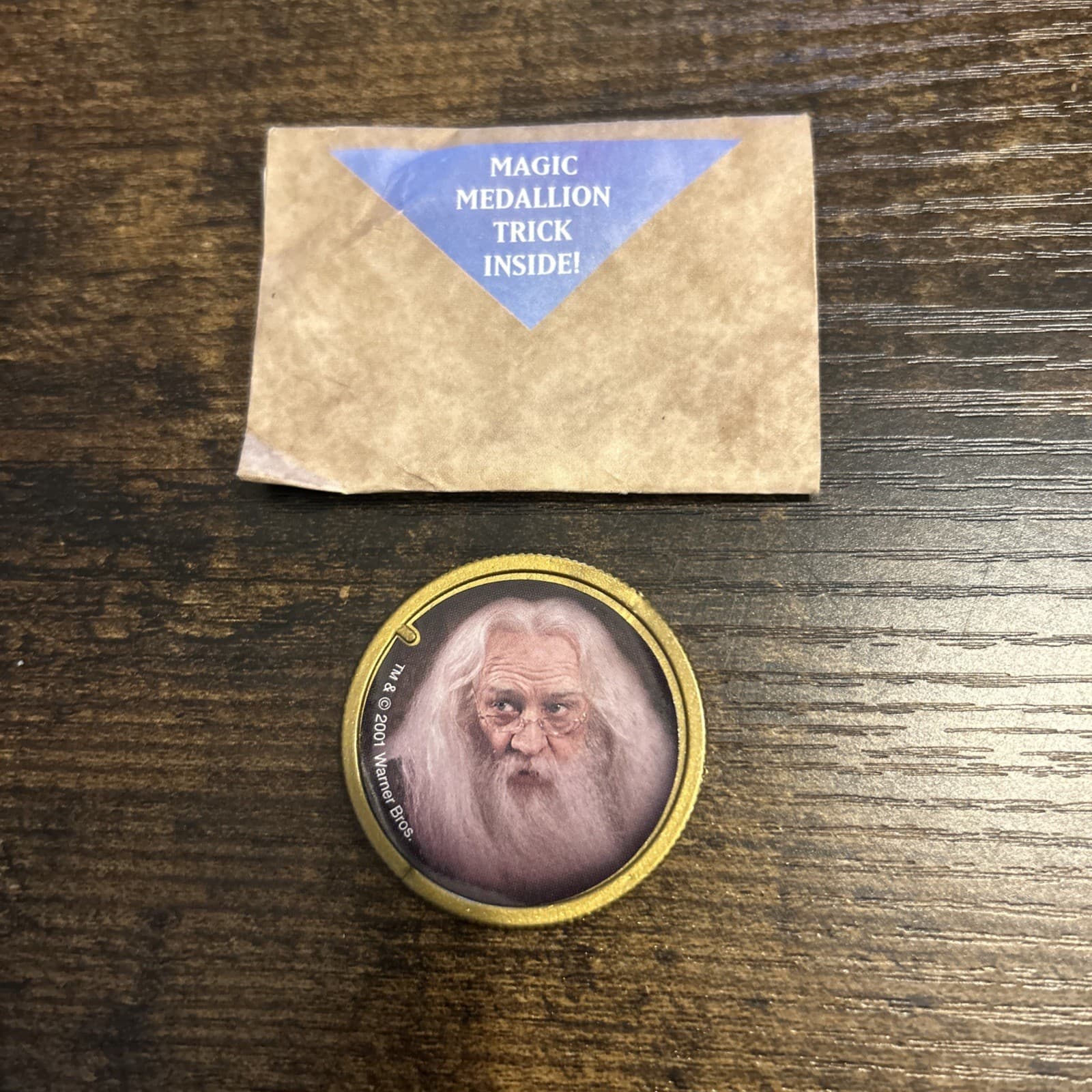 Limited Edition 2001 Harry Potter Magic Medallion Coin HP Dumbledoor  2