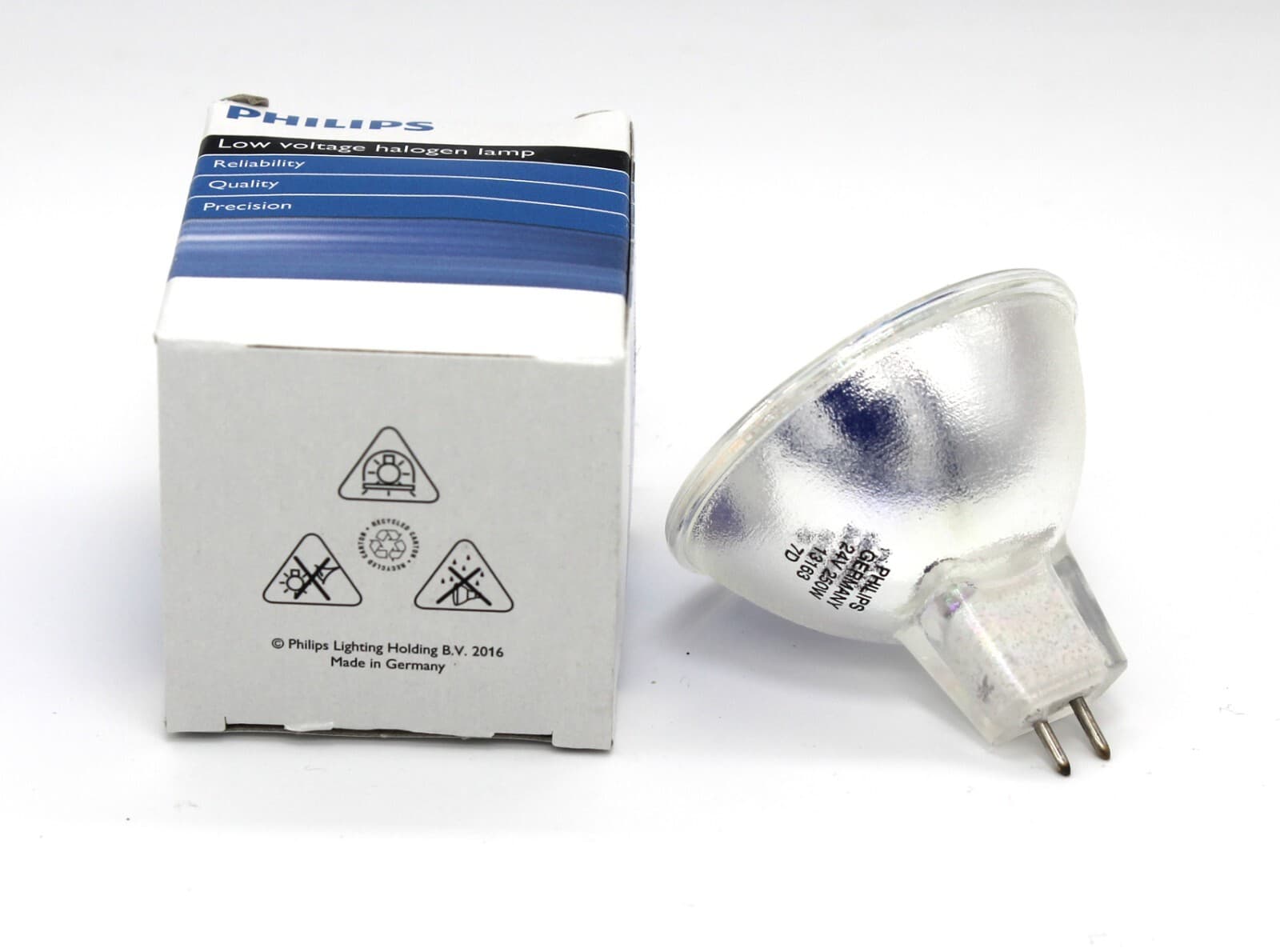 PHILIPS 13163 ELC 24V250W GX5.3 halogen light microscope bulb projection lamp 3