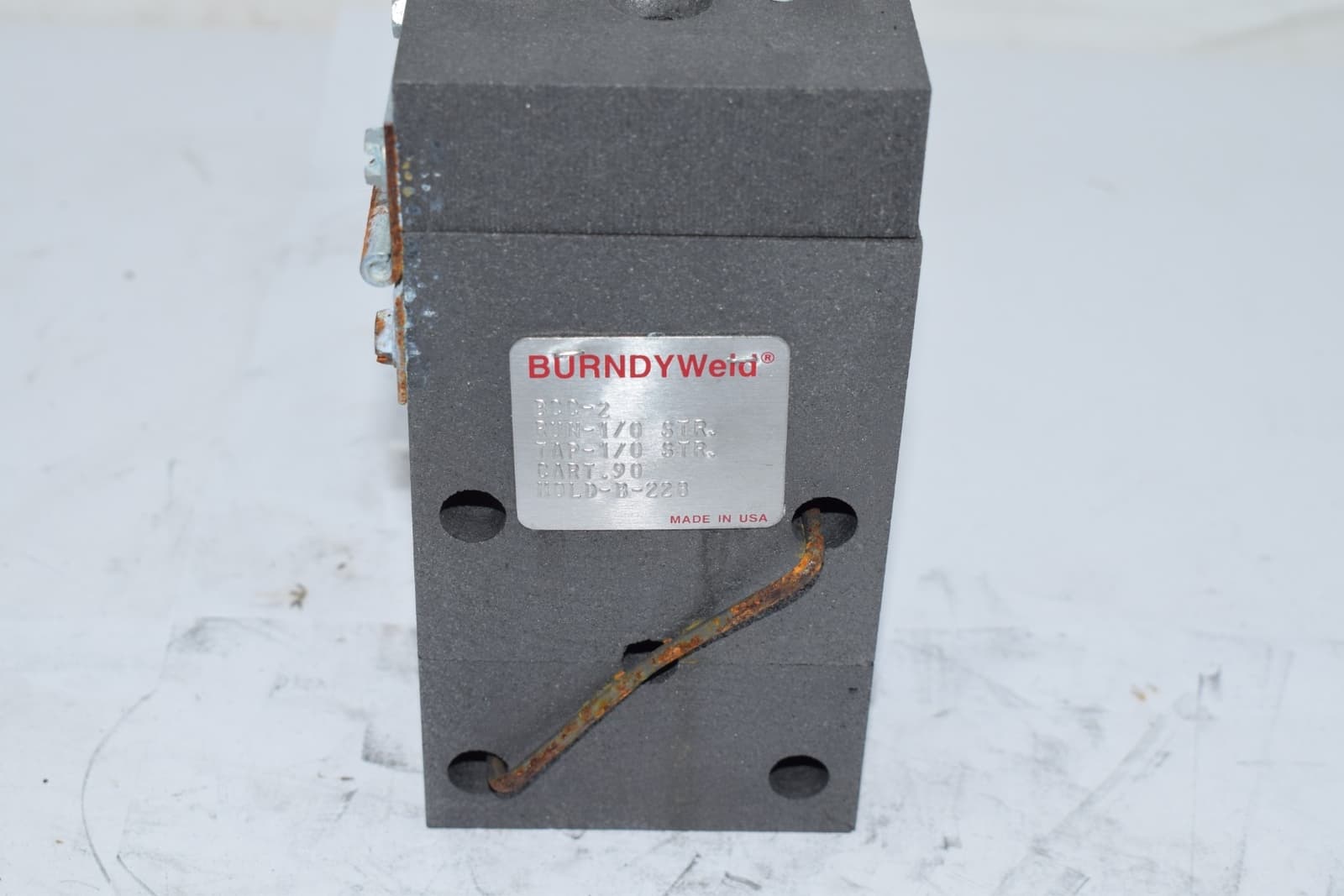 NEW Burndy Weld B-228 Type BCC-2 Weld Metal Mold, 1/0 AWG Conductor, Horizontal 