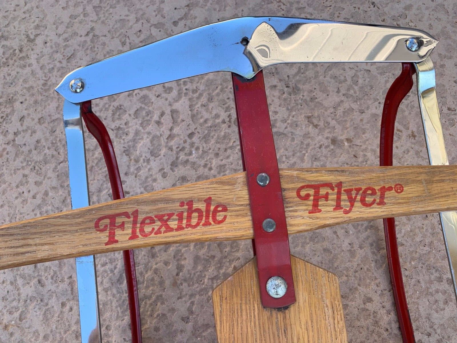 Vintage 1960s Flexible Flyer Sled Model 44 Winter Product Philadelphia, PA 4