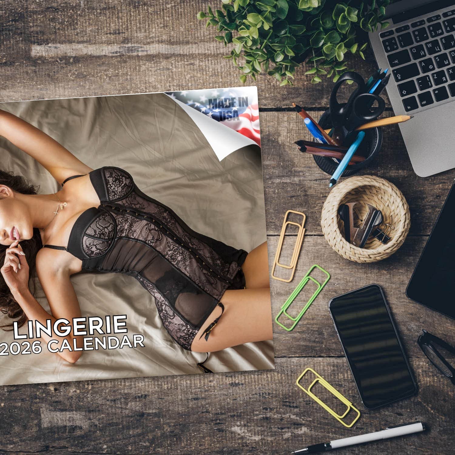 Lingerie Calendar 2026 12x18 Made in USA 5
