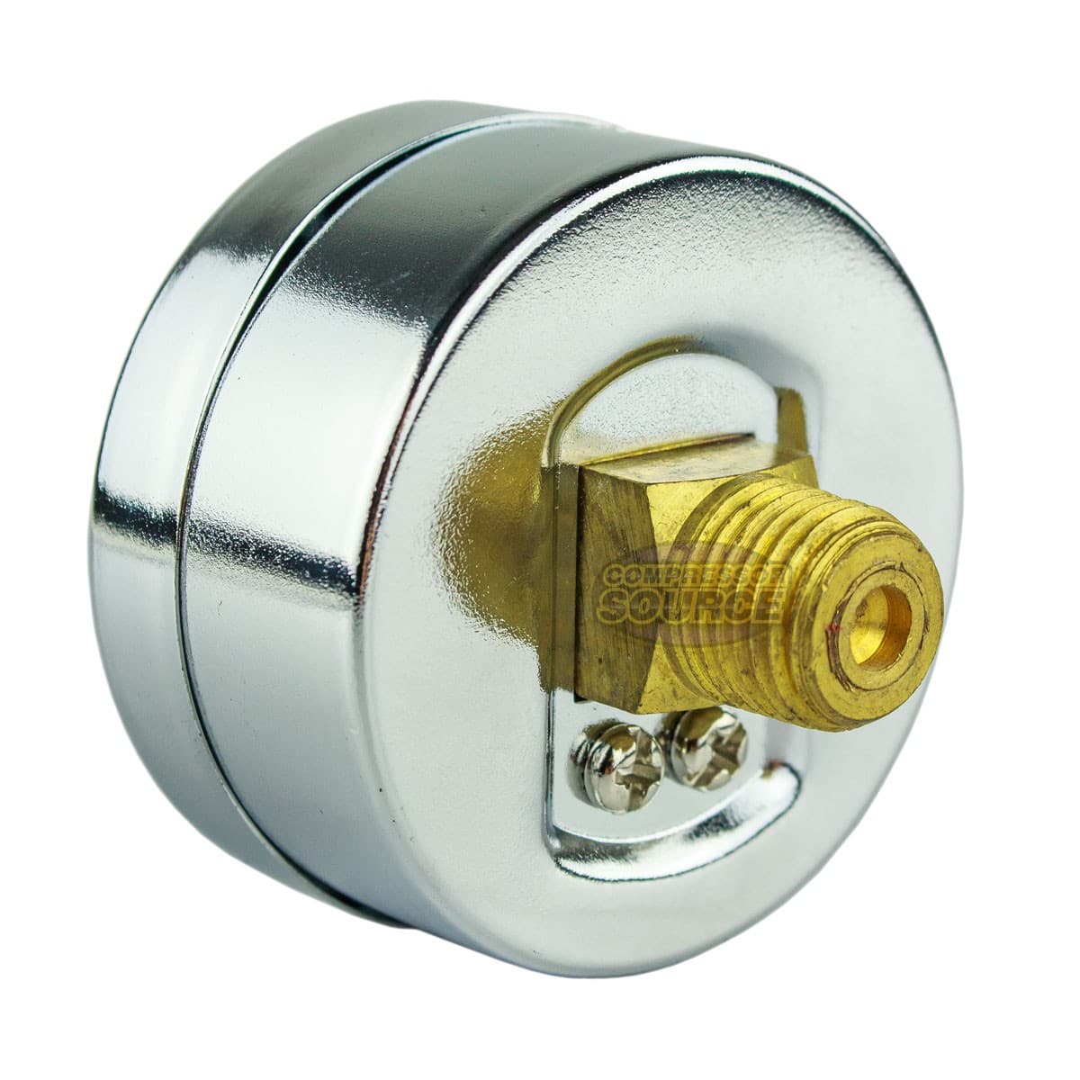 2 Air Compressor Pressure Hydraulic Gauges 2" Face Back Mount 1/4" NPT 0-300 PSI 3