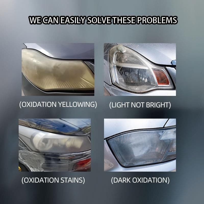 New Automotive Headlight Restoration Kit,Oxidized and Yellowed Automotive  5