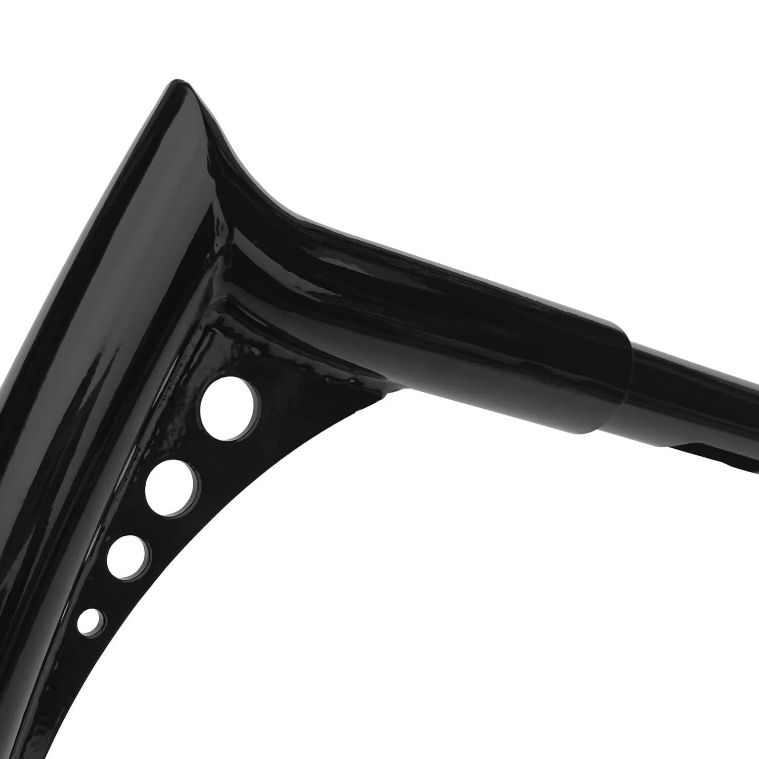 12" 14" Rise Handlebar Ape Hanger For Harley Softail Dyna Sportster Touring 5