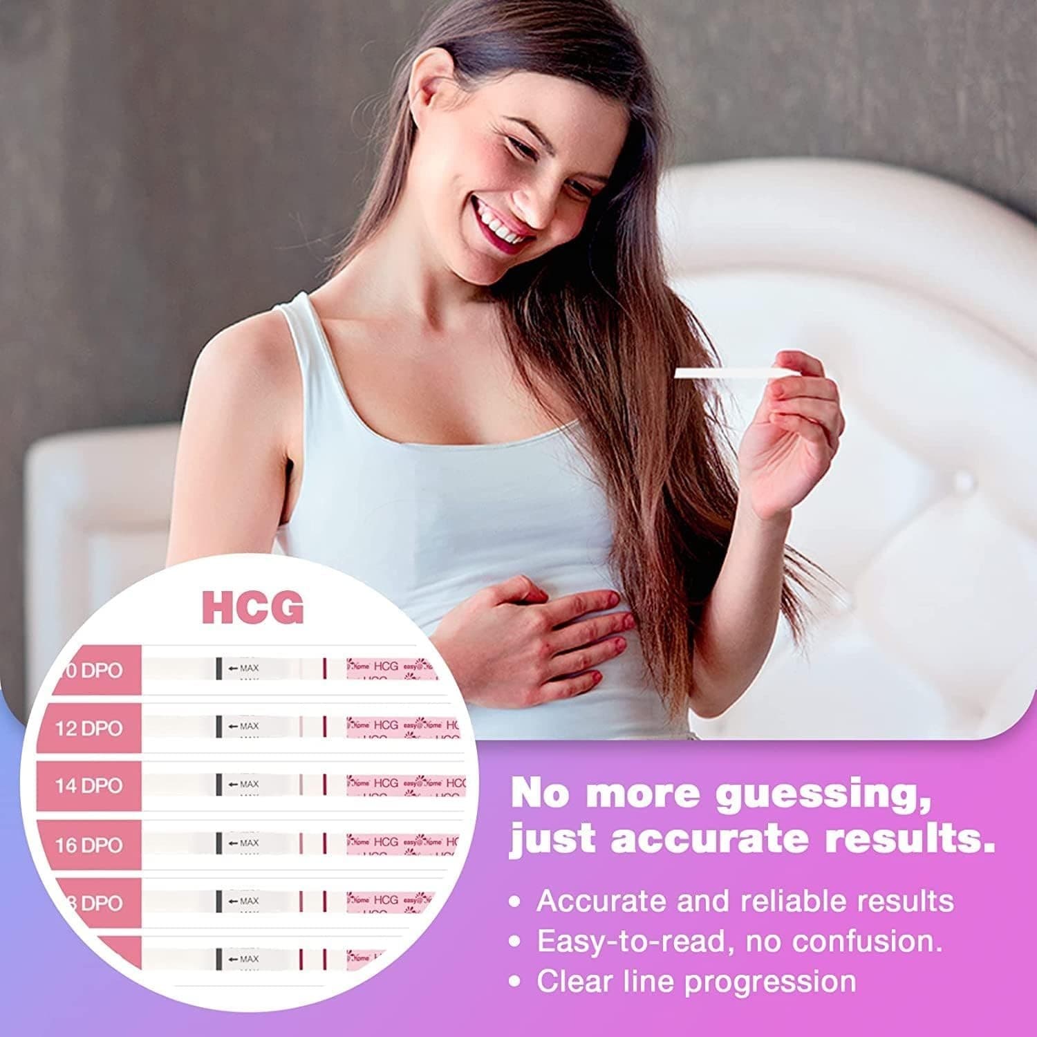 Easy@Home 40 Ovulation + 10 Pregnancy Test Strips Kit – Bulk Value Pack 3
