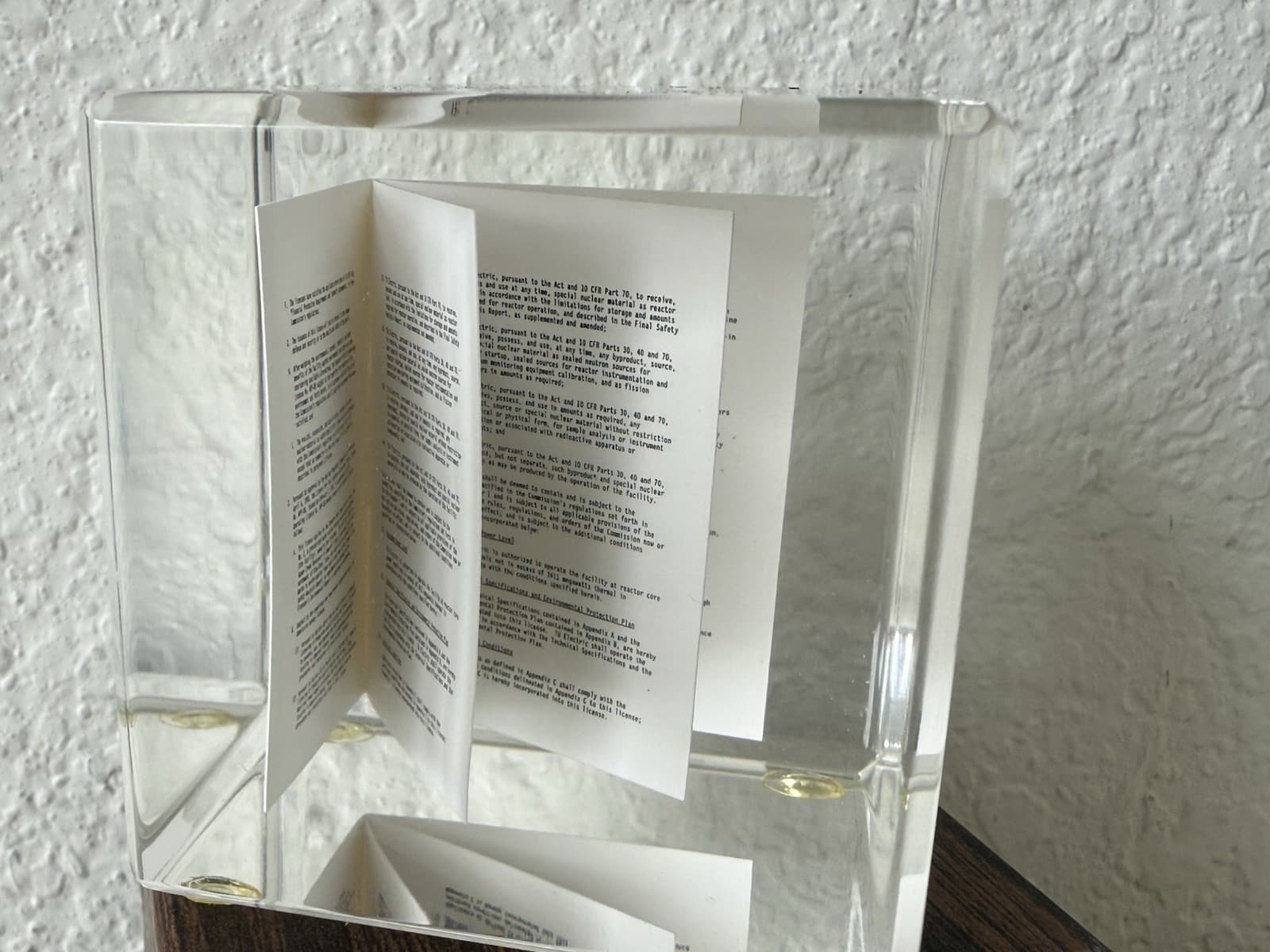 U.S. Nuclear Regulatory Commission Power Plant Texas Paperweight 2.25” Vintage 3