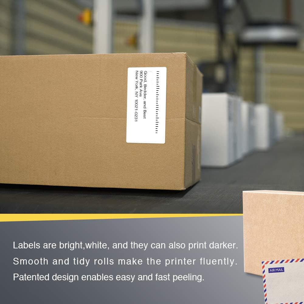 4 x 2 Direct Thermal Labels for Zebra LP 2844 GX ZP Models 750 Labels Per Roll 5