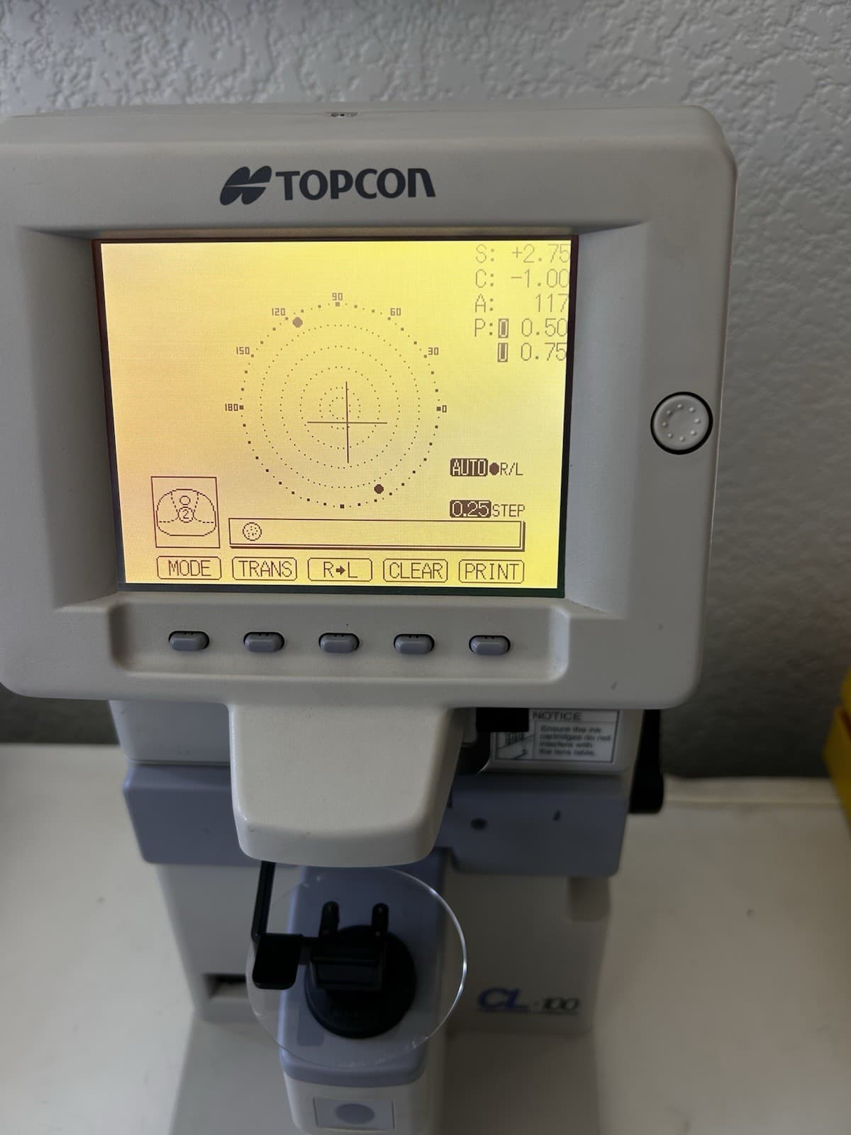 Topcon CL-100 Auto Lensometer Optical Measurement Instrument 5
