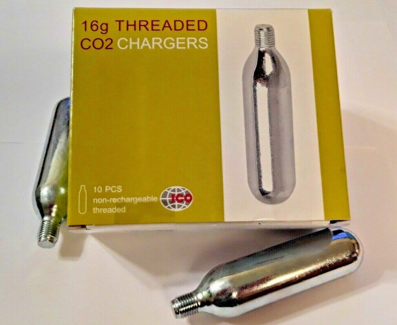 60 CO2 cartridges 16g threaded C02 bike tire inflator 16 gram HVAC