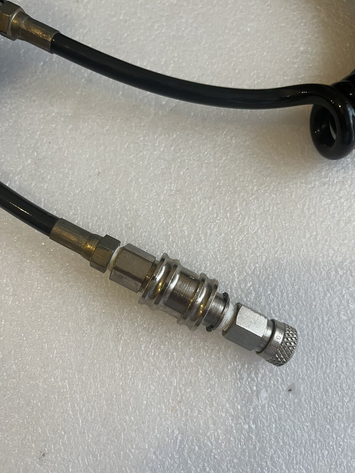 PMI Perfect Paintball Air Tank Coil Hose Quick Disconnect Remote 5