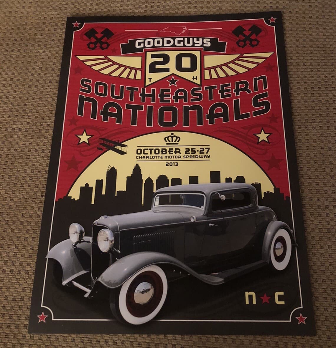 Southeastern Nationals Good Guys 20th Charlotte Motor Speedway 1932 FORD Poster