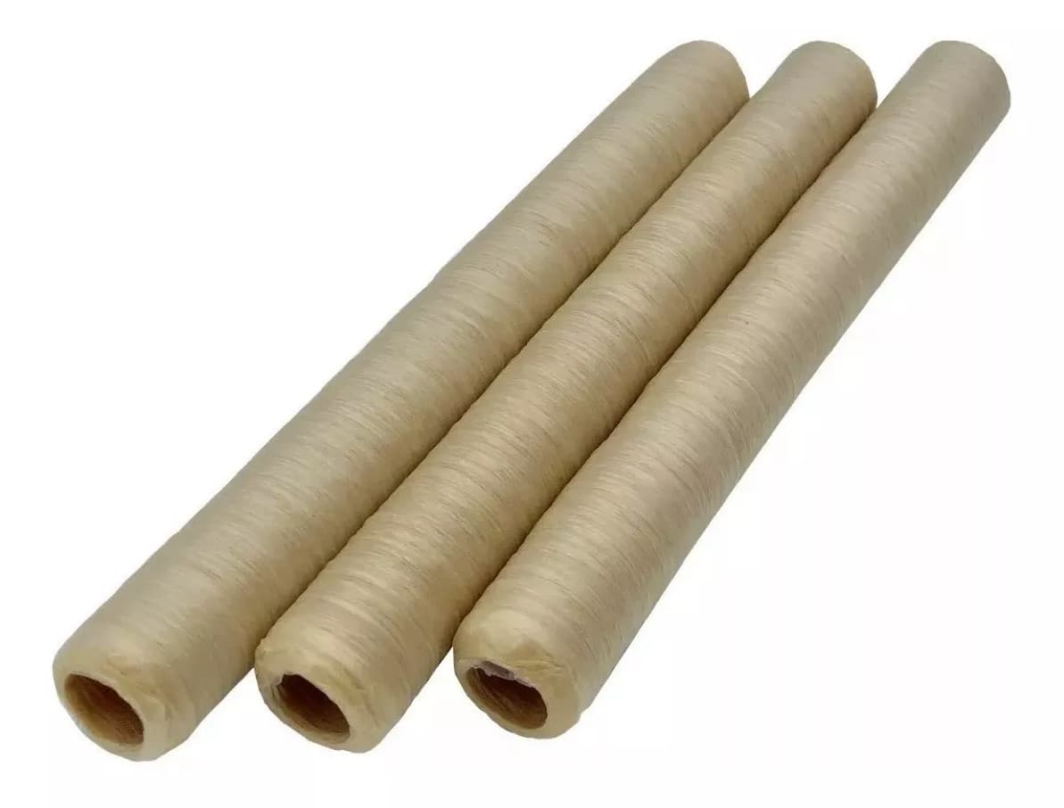 Collagen Casings Dry 34mm / 50ft Lenght for stuffing 62 Lb 270 sausages 3 sticks 6
