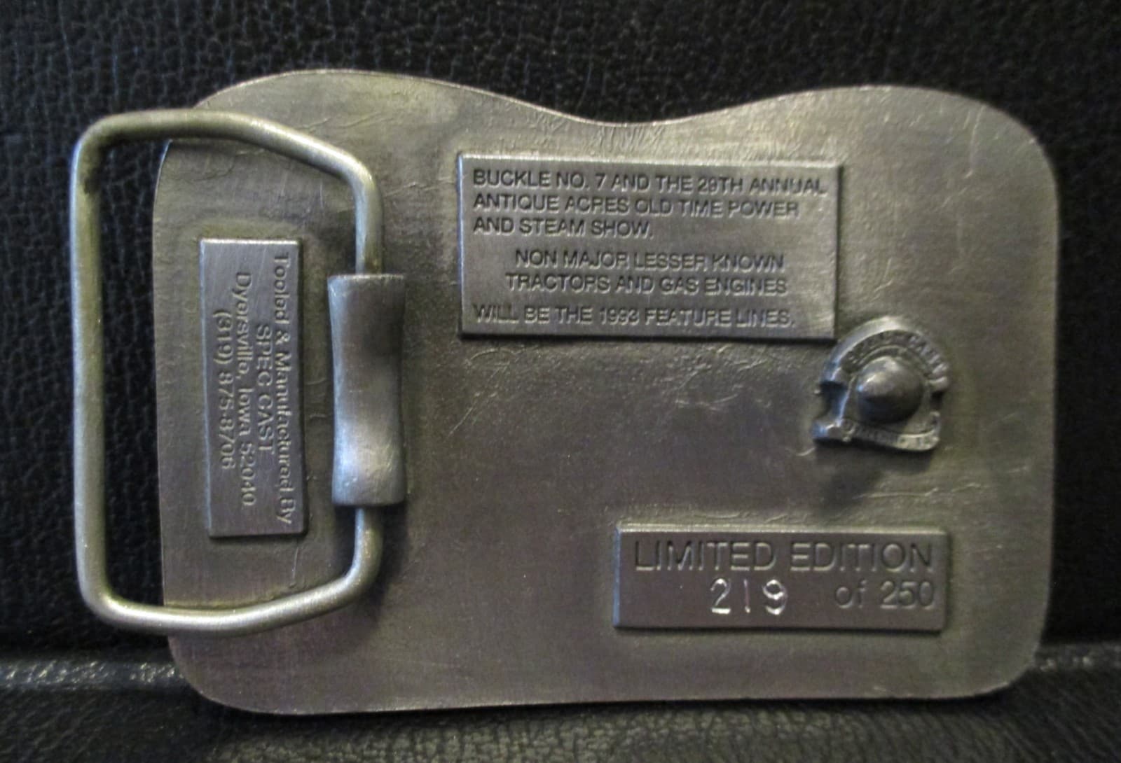 Silver King R42 Tractor Belt Buckle 1993 Antique Acre Old Time Power Show IA 7th 3