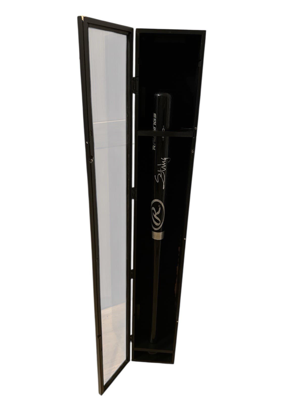 Sting WWE Autographed Rawlings Baseball Bat Beckett Authenticated + Display Case