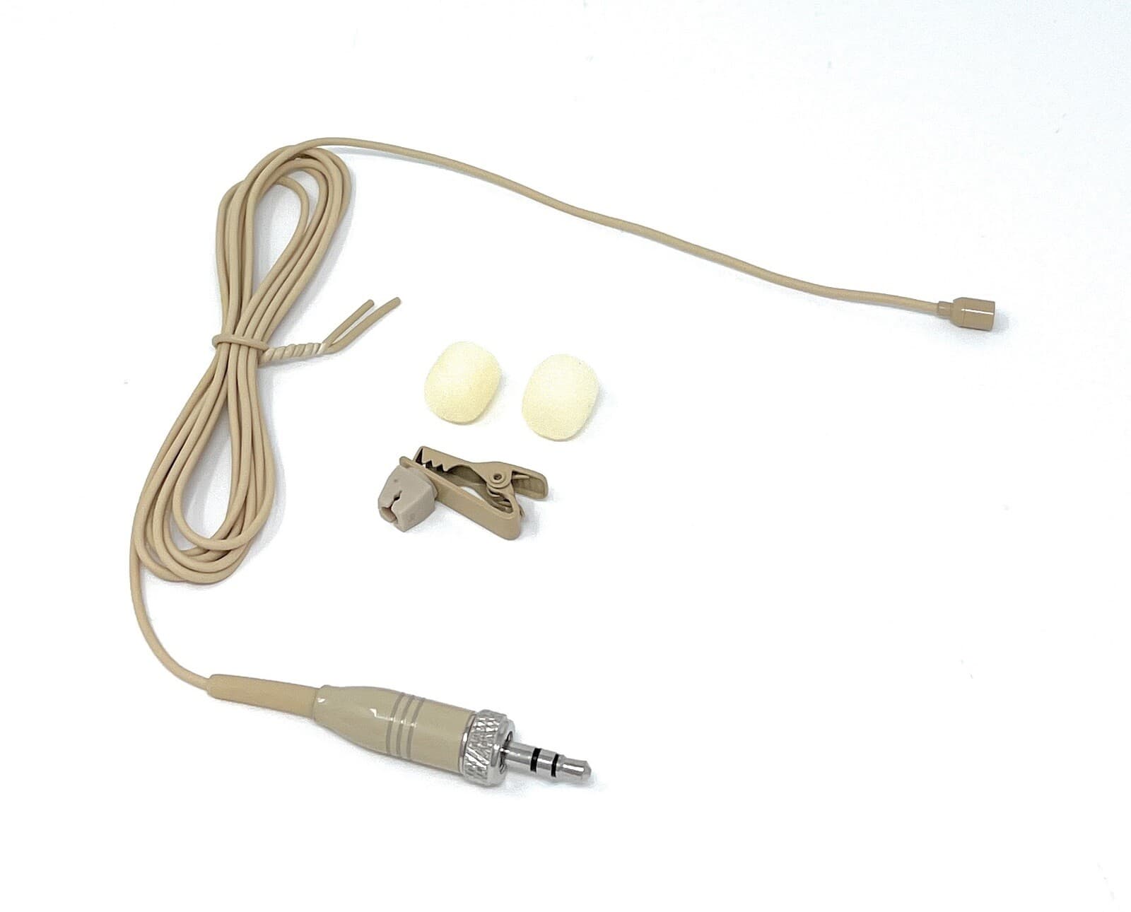 Lavalier Lapel Omnidirectional Microphone for Sennheiser Body-Packs Beige 3