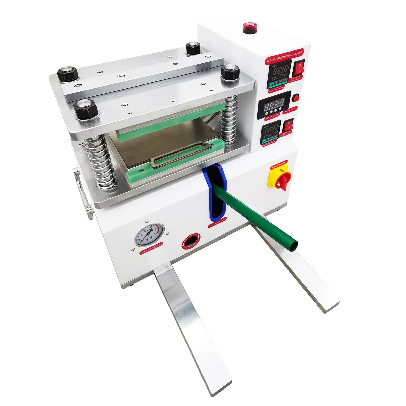 Small Laboratory Flat Vulcanizing Press 110V 1-Phase Manual 8 Ton Testing 6