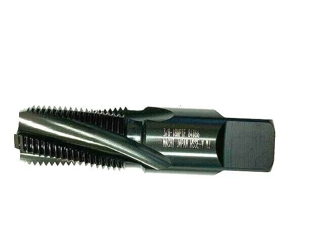 3/8" - 18 NPTF 4 FLUTE SPIRAL FLUTE HSS STEAM OXIDE PIPE TAP NACHI 84066