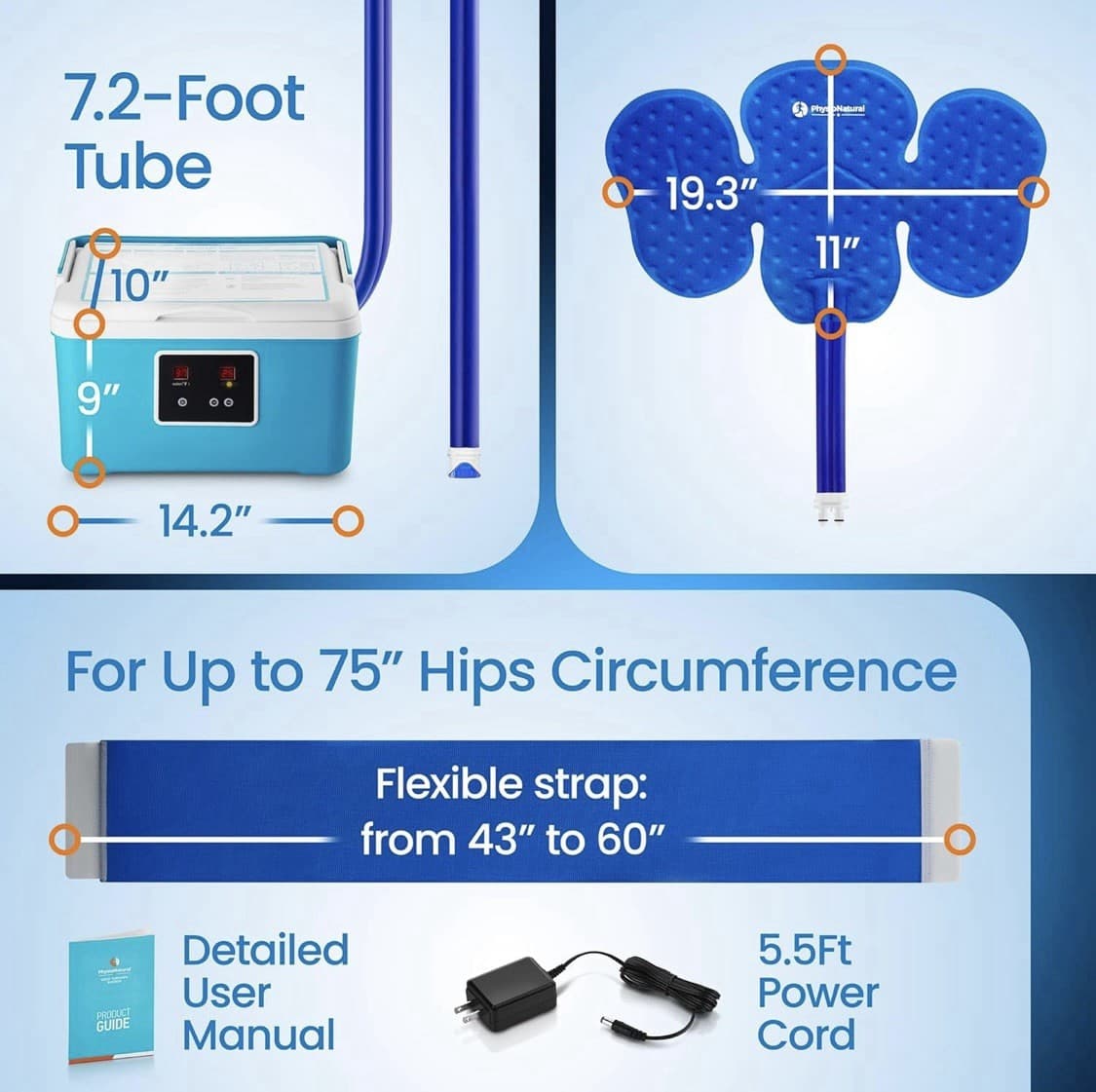 Cold Therapy System with Universal Pad for Hip, Back or Knee — Post-Surgery Care 3