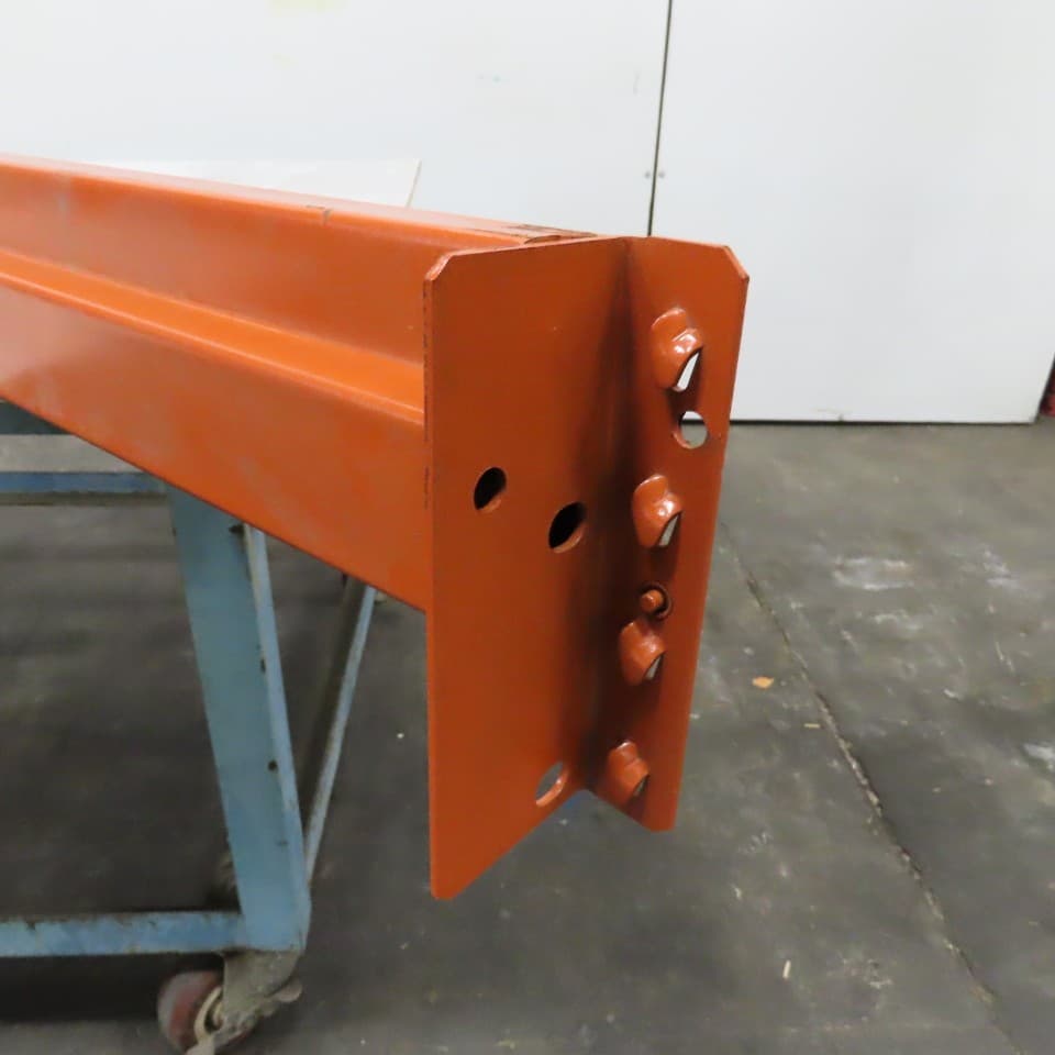 96" x 4" x 1-5/8" 40E Shaved Pin Pallet Racking Beam Shelf 5,015 lbs Lot/1 NEW 2