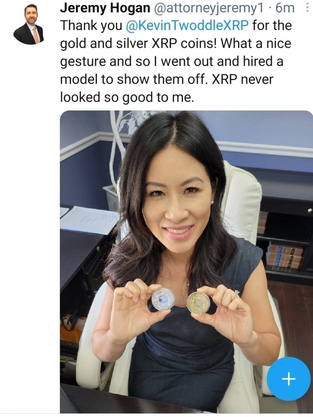 XRP Inspired Coin | .999 Silver Crypto Coin | Deluxe Display Case 3