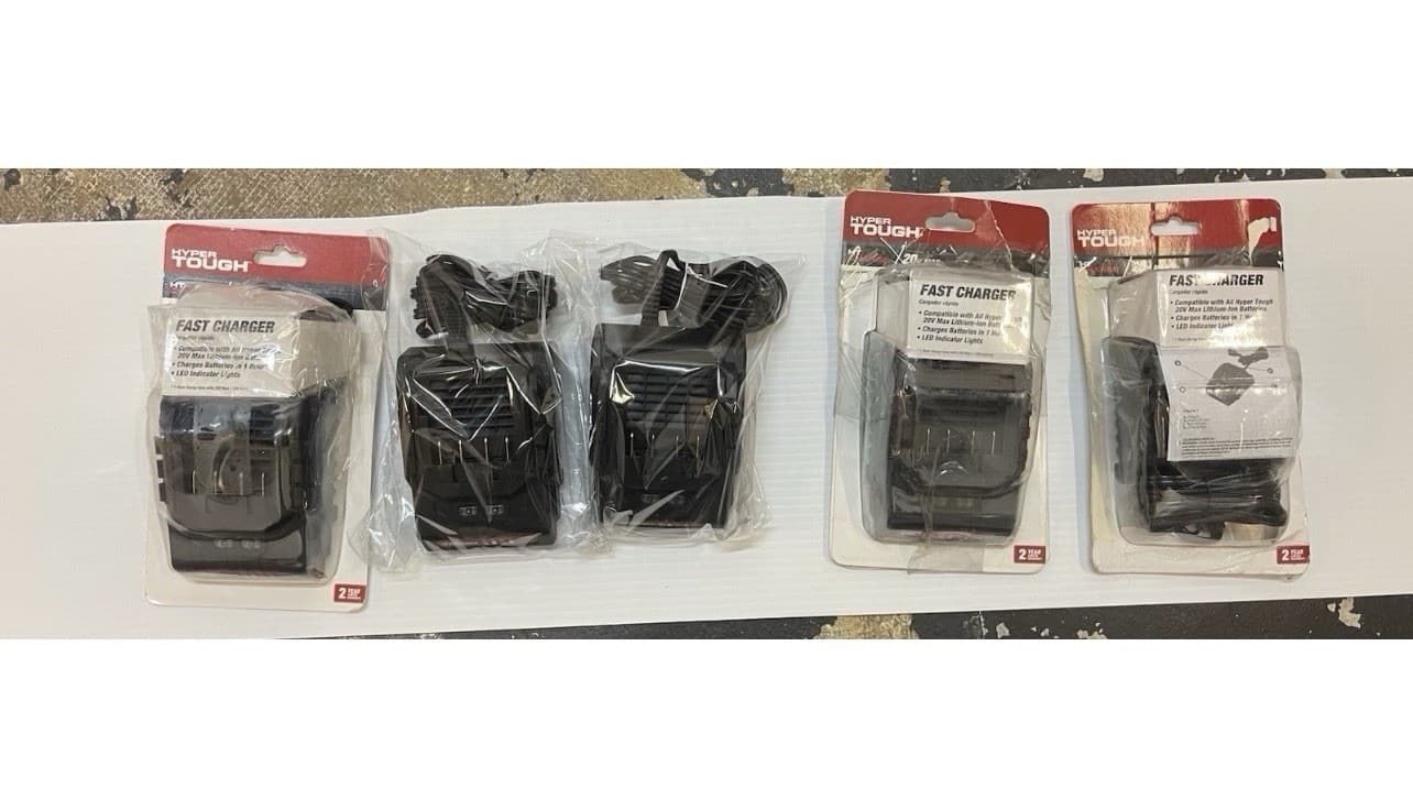 Hyper Tough 20V Lithium-Ion Fast Battery Charger Open Box for 20V Tools 6