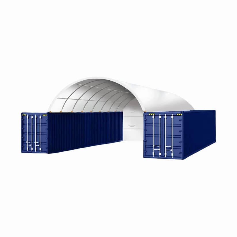 20'x40'x6.6' Heavy Duty 11OZ PE Fabric Container Shelter w/ Back Panel 3