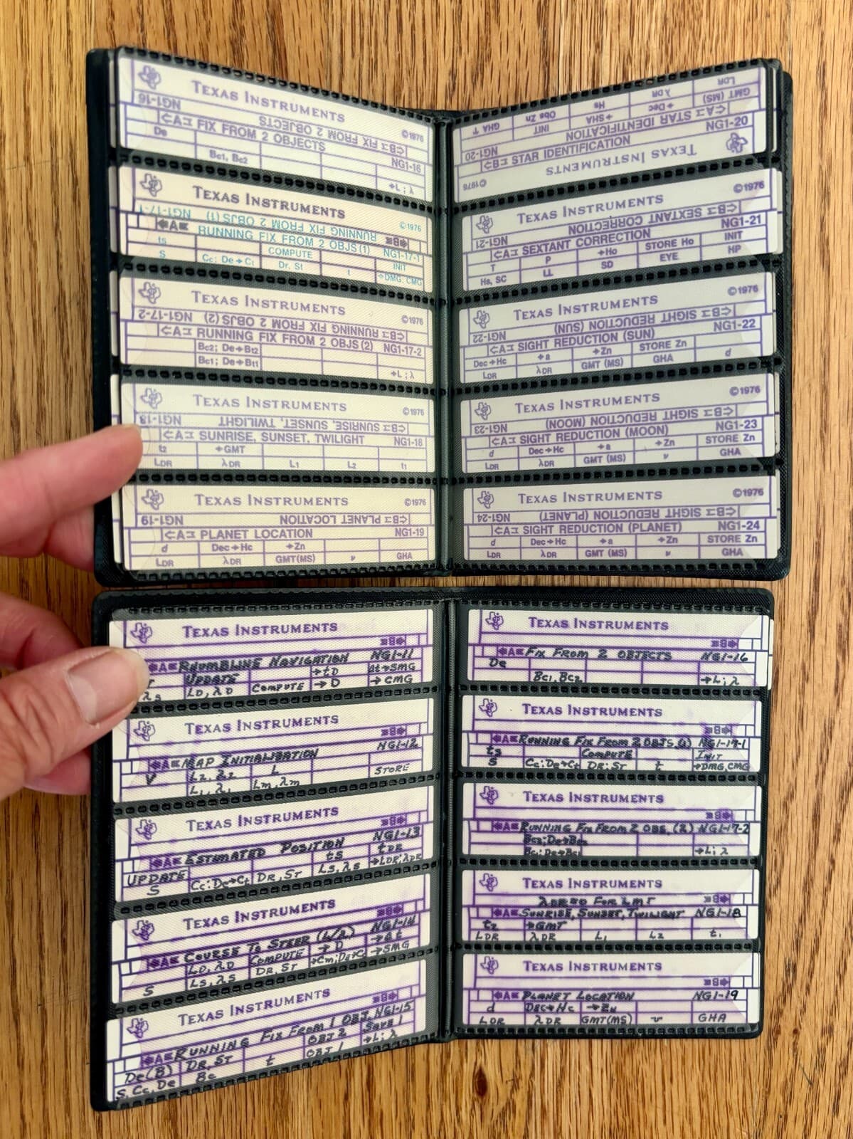 Texas Instruments TI SR-52 Manual & Magnetic Cards w/ Case 4